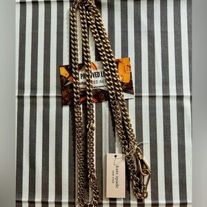 NWT Rose Gold Kate Spade Chain Strap
